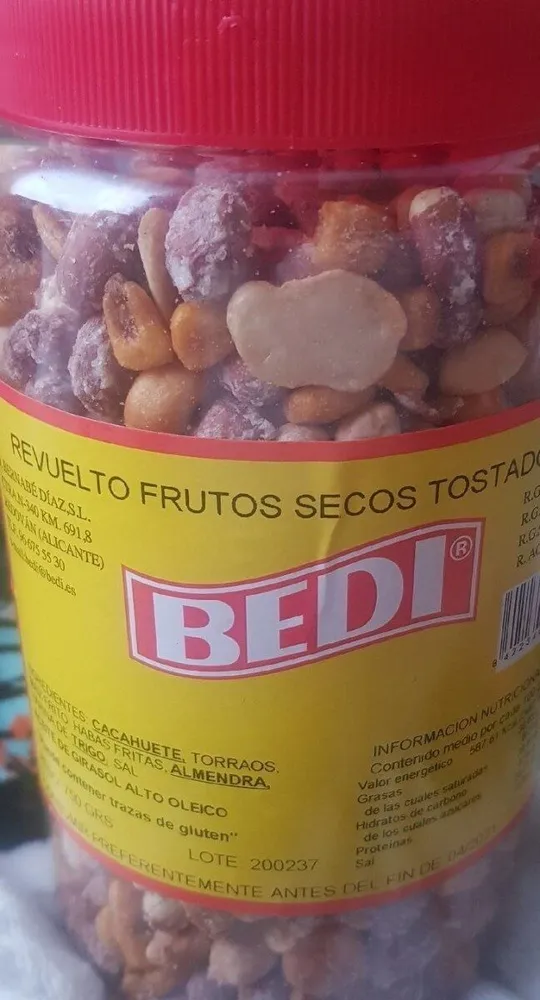 Revuelto frutos secos tostados