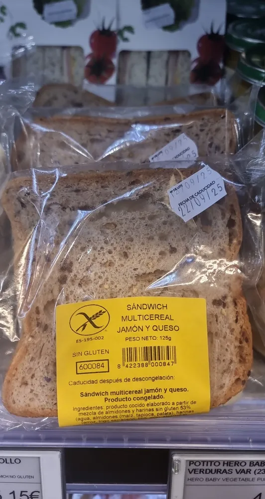 Sándwich jamón y queso