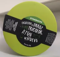 Ensalada de arroz tricolor, atún y huevo