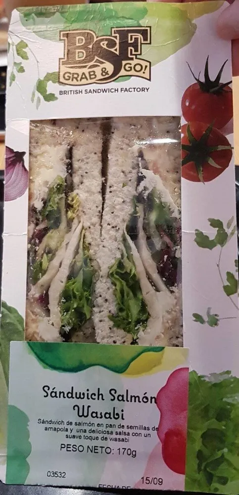 Sándwich Salmón Wasabi BSF