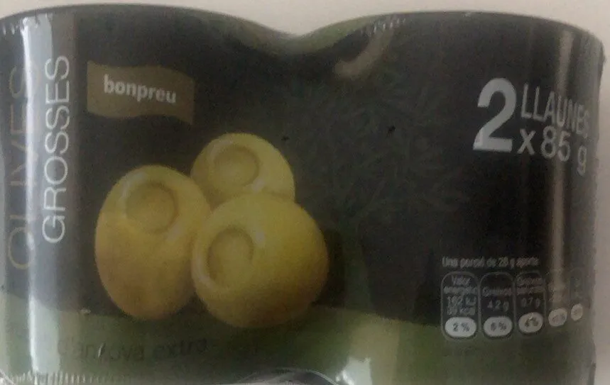 Olives grosses farcides d’anxova extra
