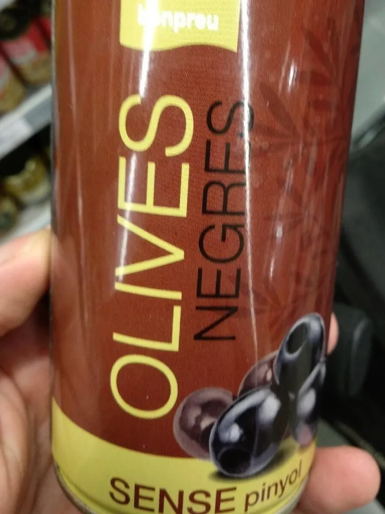 Olives negres sense pinyol