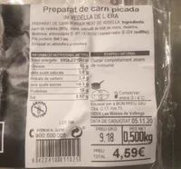 Preparado de carne picada