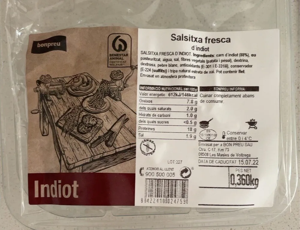 Salsitxa fresca