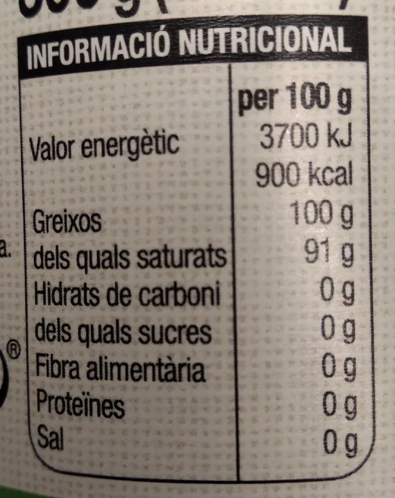 Oli de coco