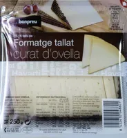 Formatge tallat curat d'ovella