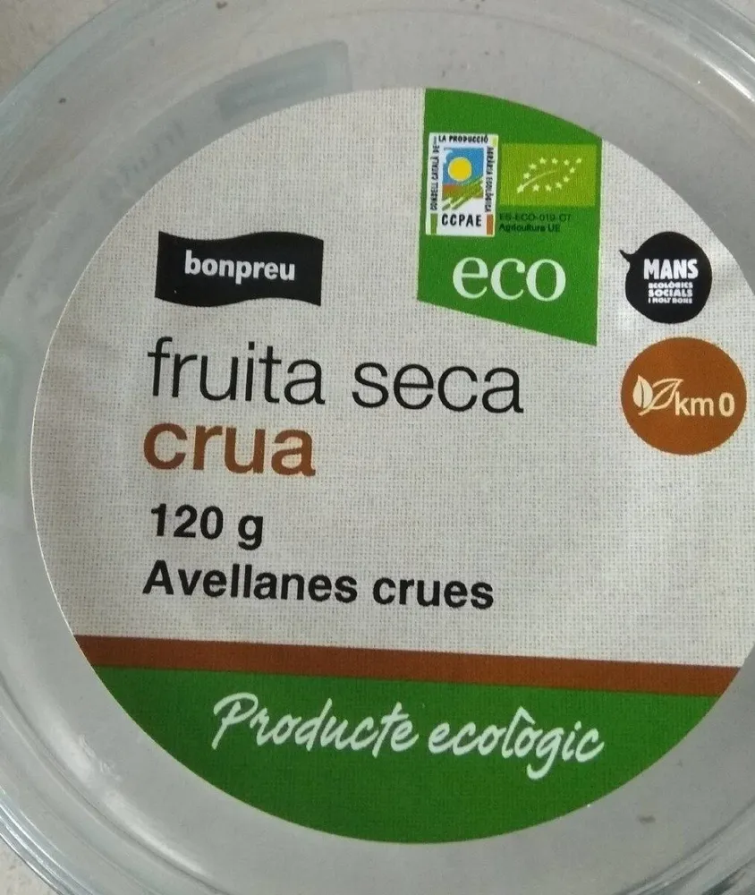 Avellanas crudas