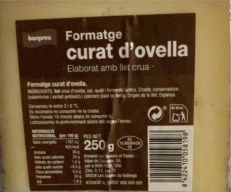 Formatge Curat d’ovella