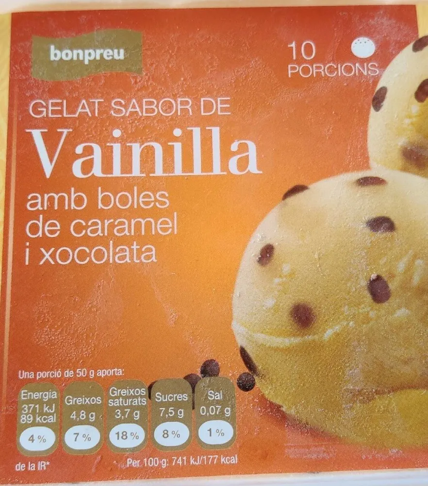 Vanille pépites de chocolat