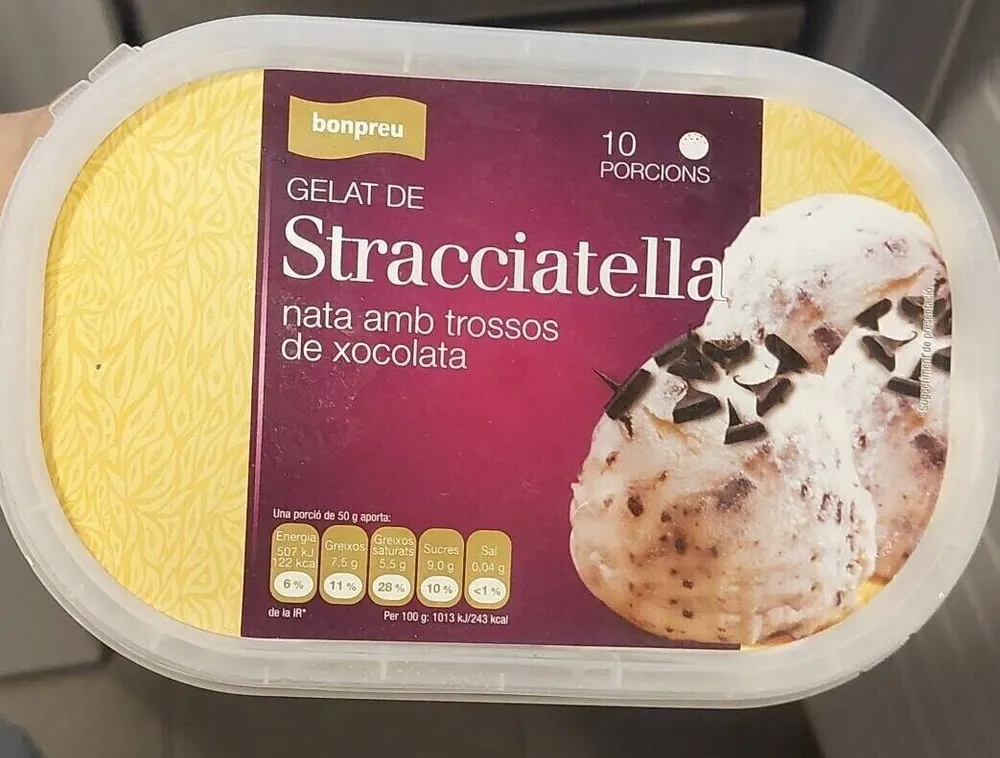 Helado Stracciatella