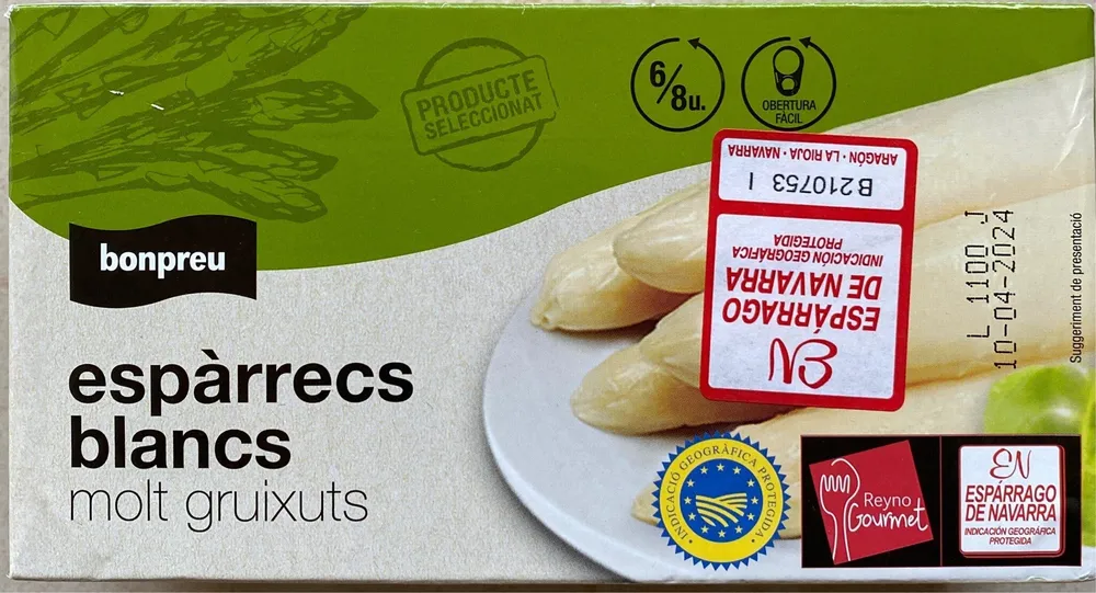 Espàrrecs blancs molt gruixuts