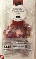 Virutas de espalda y jamon curados