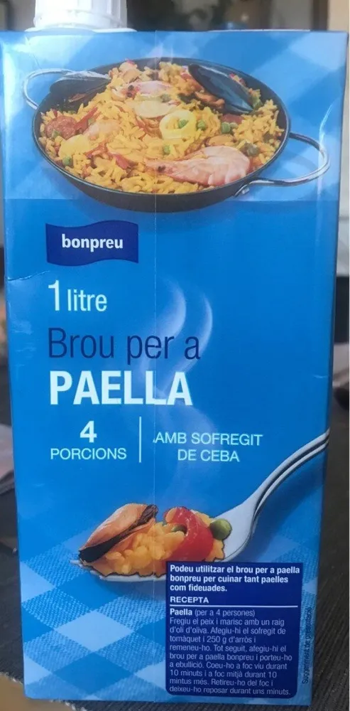 Caldo para paella con sofrito de cebolla