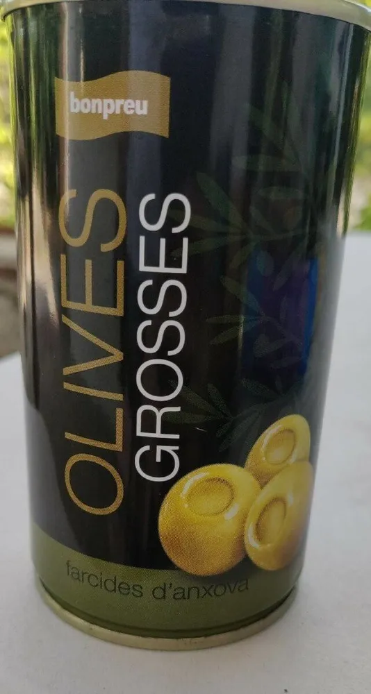 Olives grosses farcides d’anxova