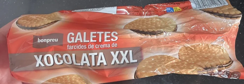 Galletas rellenas de chocolate XXL