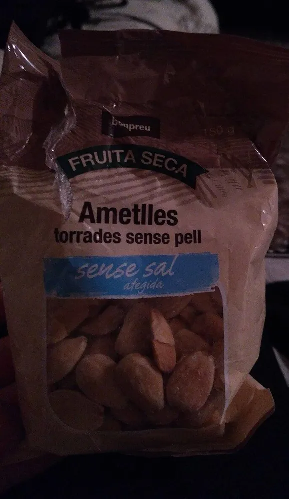 Ametlles torrades sense pell