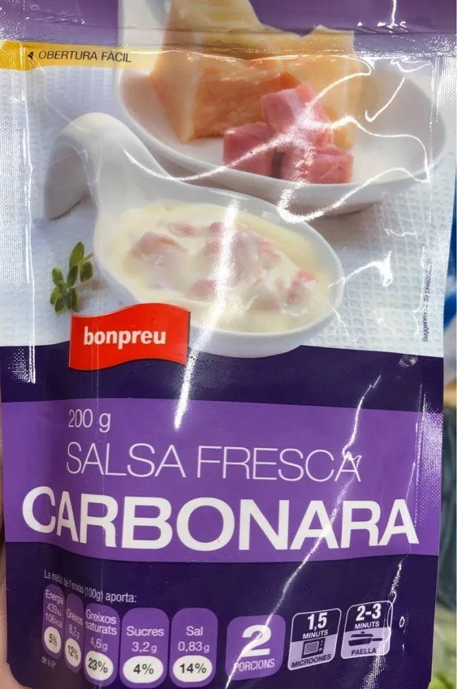 Salsa fresca carbonara