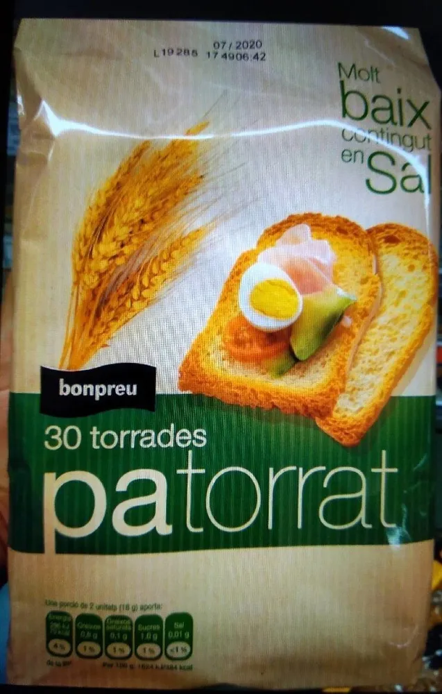 Pa Torrat baix sal