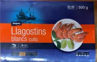 Llagostins blancs cuits