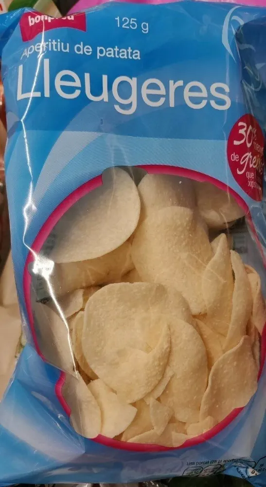 Snacks de patata lleugers