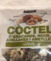 Còctel d'anacards, nous, avellanes i ametlles crus