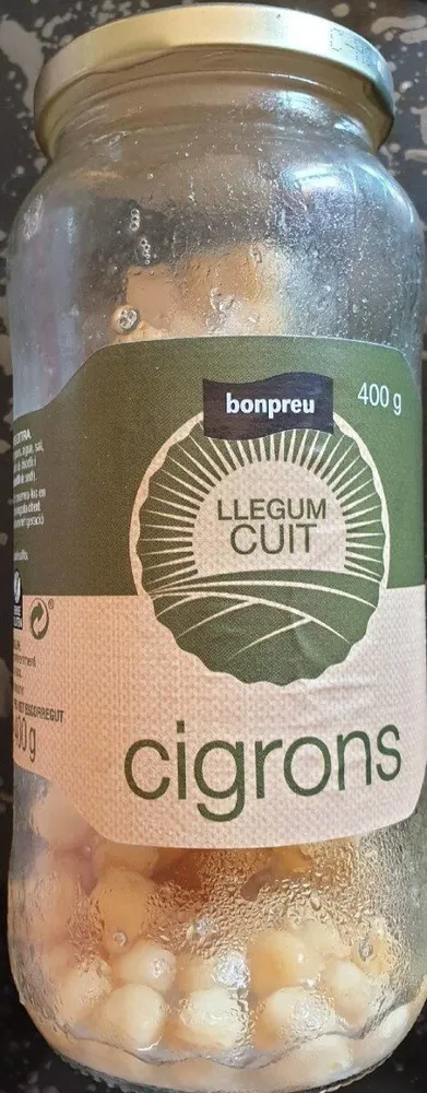 Garbanzos cocidos