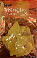 Triángulos de maíz sabor queso