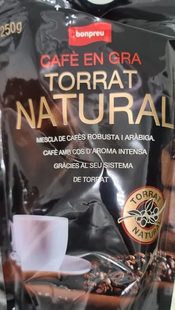 Cafe en gra torrat natural bonpreu