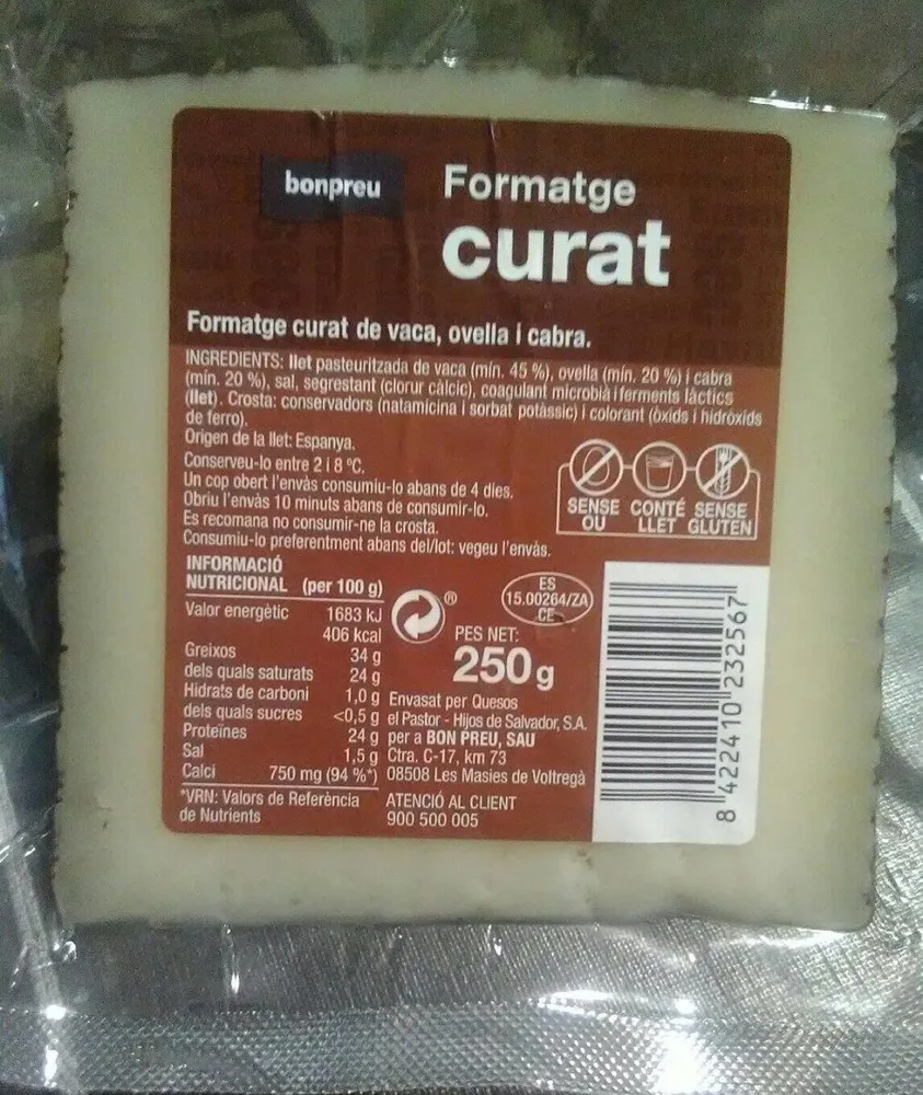 Formatge curat
