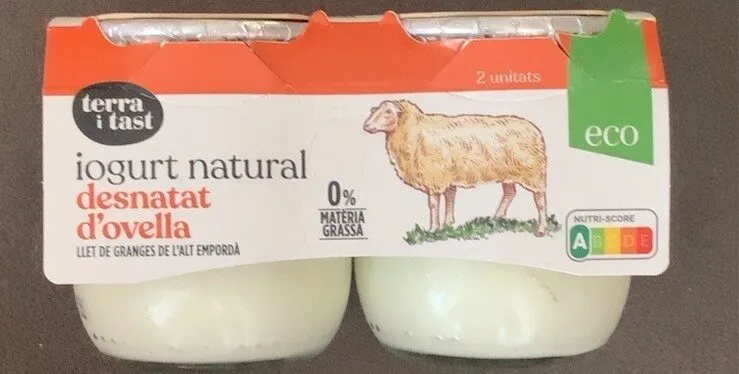Iogurt natural desnatat d’ovella