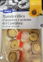 Banderilles d'anxoves i seitons del Cantàbric