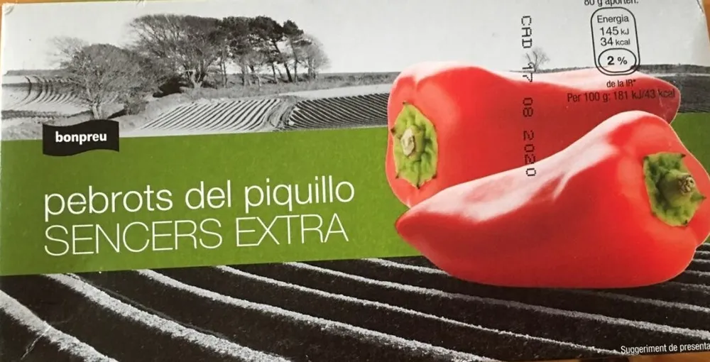Pebrots del piquillo sencers extra
