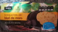 Coquetes de blat de moro xocolata negra