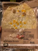 Pizza fresca de 5 formatges i nous