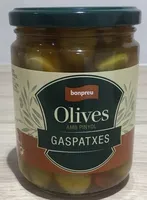 Olives amb pinyol gaspatxes