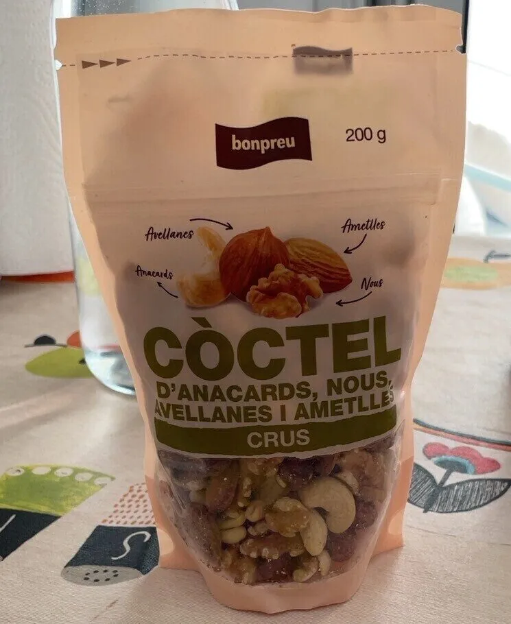 Coctel fruits secs crus