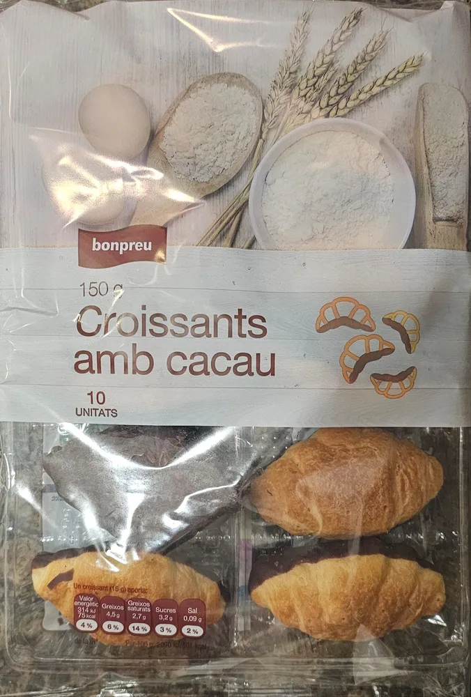 Croissants amb cacau