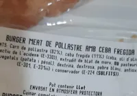 Burger meat de pollastre amb ceba