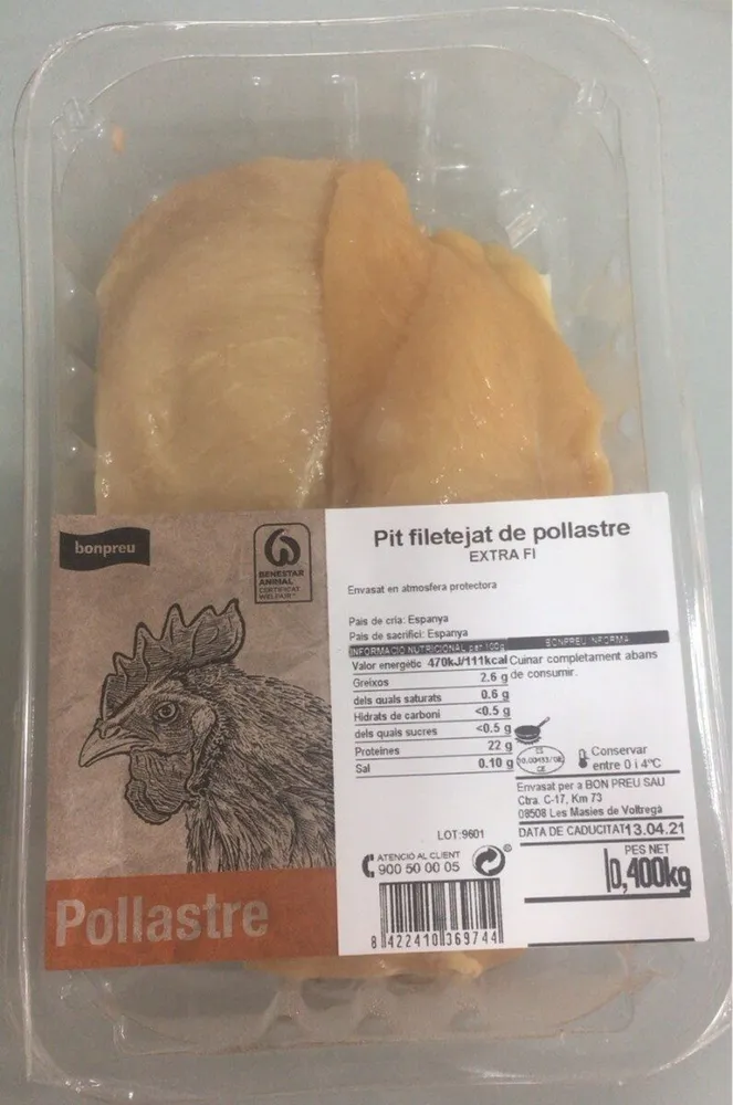 Pit filejat de pollastre