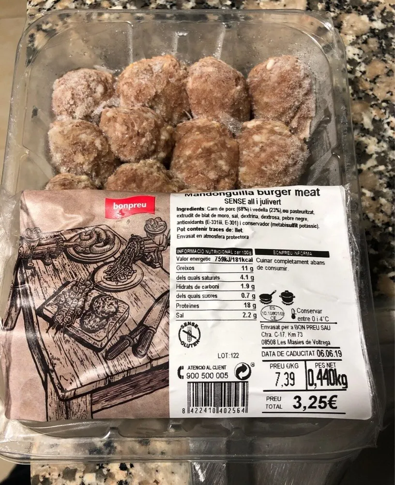 Mandunguilla Burguer Meat