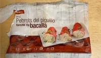 Pimientos del piquillo rellenos de bacalao