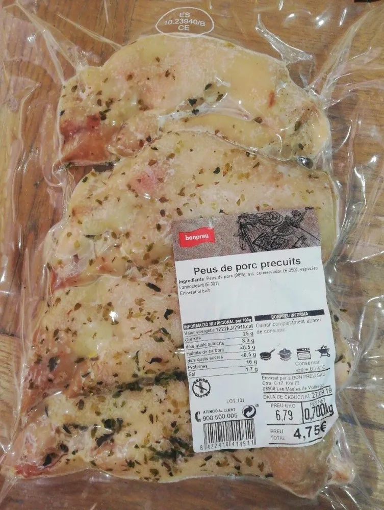 Pies de cerdo
