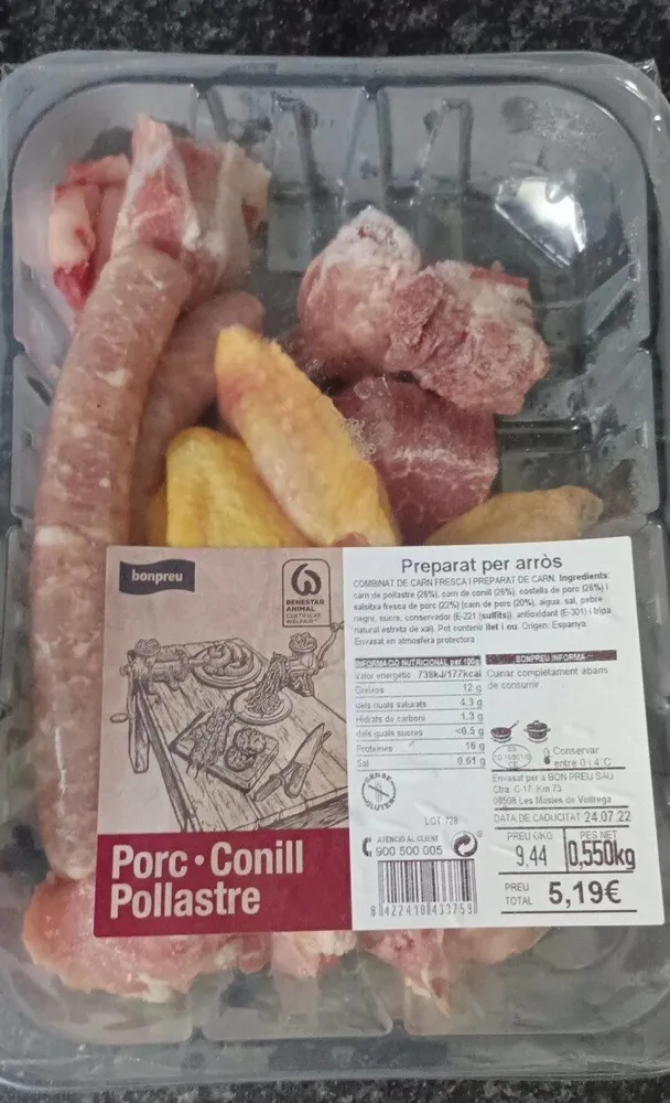 Preparat per arròs