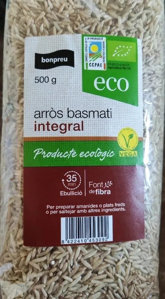 Arròs basmati integral
