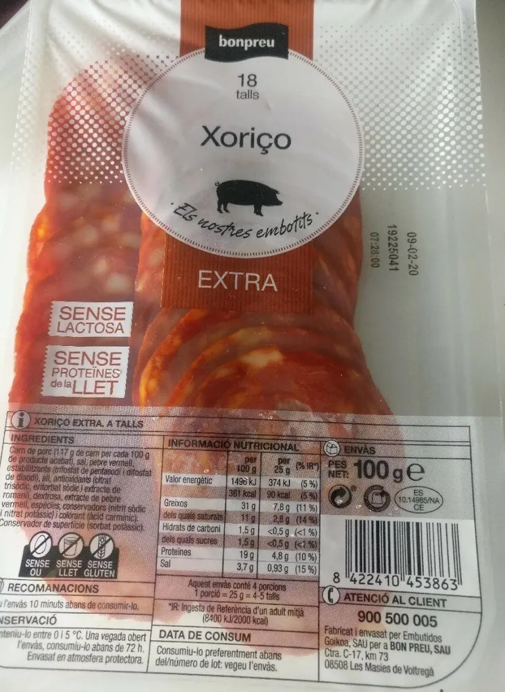 Xoriço extra