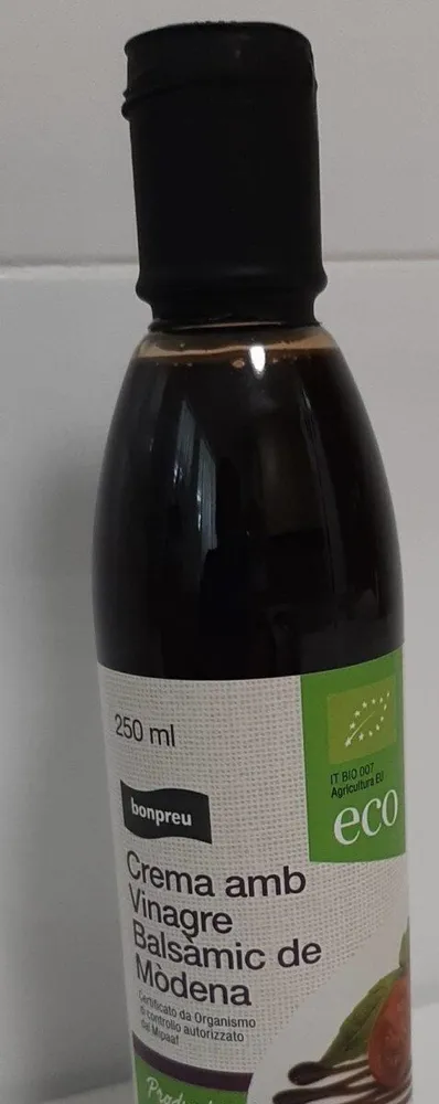 Crema amb vinagre balsàmic de Modena