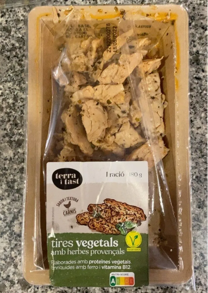 Tires vegetals amb herbes provençals