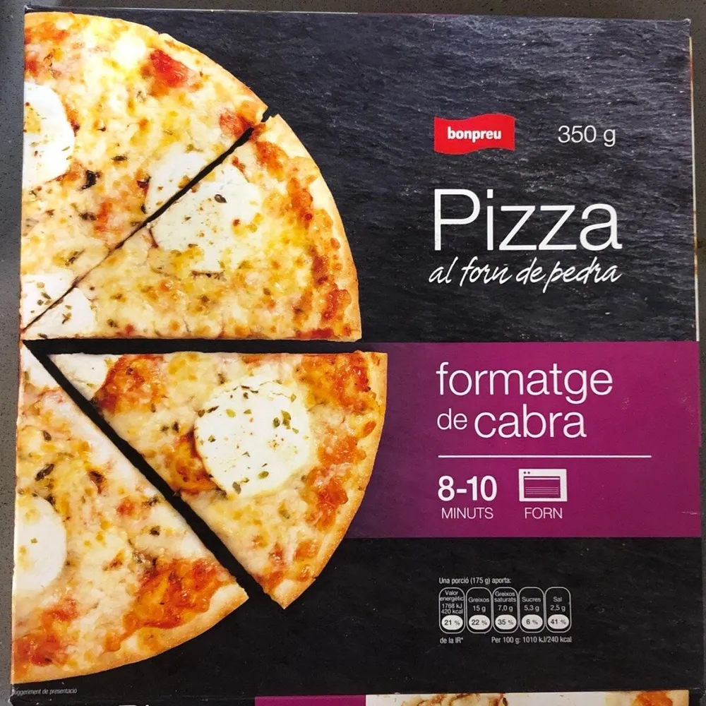 Pizza formatge de cabra