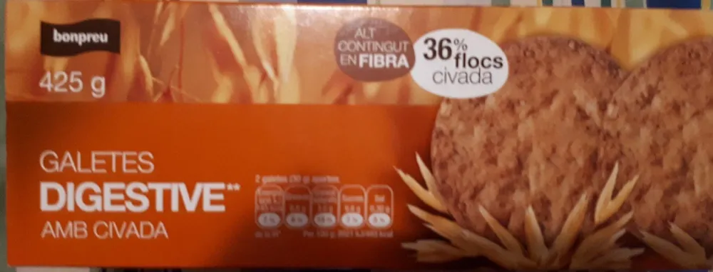Galetes Digestive amb civada