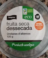Fruita seca dessecada, orellanes abercoc